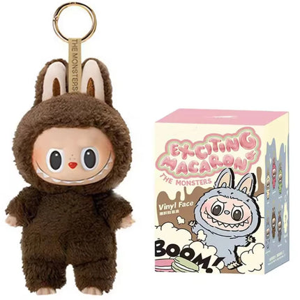 1:1 Quality Kawaii Monster For Labubu Blind Box Series PVC  Macaron Pendant Doll Monster Keychain Birthday Holiday Kids Gift