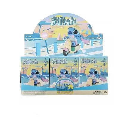 8cm Lilo Stitch Anime Figures Stitch Figure Trip Collection Blind Box Anime Surprise Box Mystery Stich Riding Doll Ornament G'I'