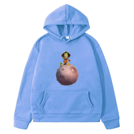 Kerbal Space Program Hoodie Cute Graphic Printing Game Sweatshirts Long Sleeve Children Boys and Girls Hoody Kawaii Casual Tops
