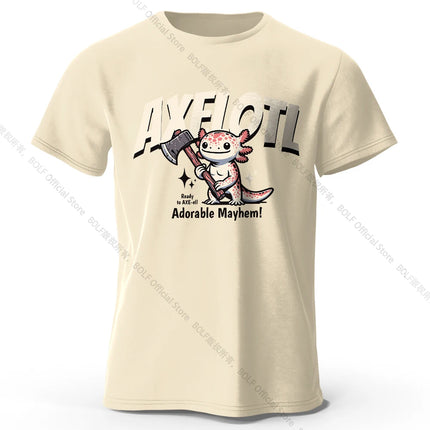 100% Cotton Playful Cartoon Animals Tee - Hand-drawn Adorable Creatures Design with Ultra Soft Fabric for Daily Casual