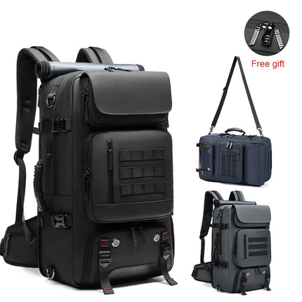 Waterproof Travel Backpack Men 60L Outdoors Mountaineering Bag Laptop Backpacks Business Backpack with Separate Shoe Bag Mochila
