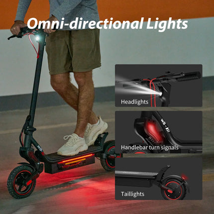 iScooter W8 E-Scooter 500W Motor 48V10.4Ah Battery APP Connection Program Foldable Electric Scooter Off-road Aldult EScooters