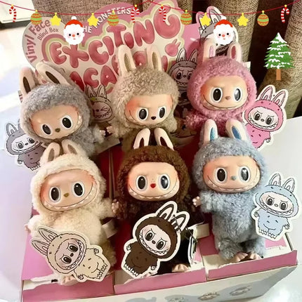 For Labubu Exciting Blind Box Action Anime Figures Cute Mysterious Box Pvc Doll And Hobbies Ornaments Monsters Vinyl Face Doll