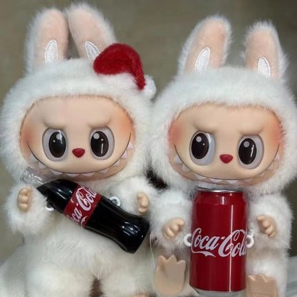 2025 New Labubu Coca-Calo Vinyl Series Pendant Plush Macaron Third Generation Blind Box Children's Toys Collection