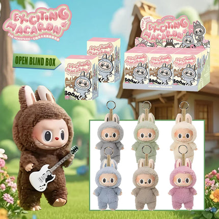 2025 New Lafubu V3 Generation Series THE MONSTERS Have a Seat  Vinyl Face Plush Toy Series Blind Box Heartbeat Macaron 3rd