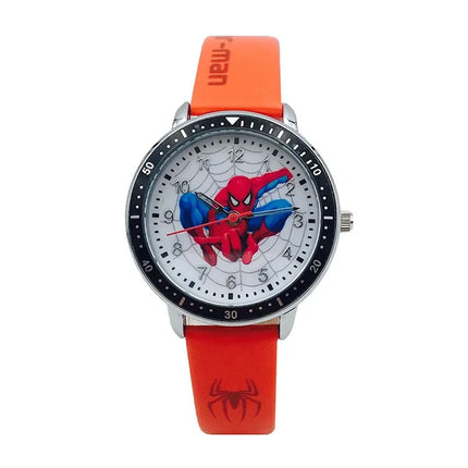 Disney Spider man Children Watches Captain Leather Quartz Kids WristWatch The Men Clock Gifts Toys