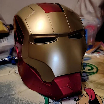 2025 Hot Marvel Avengers Iron Man Helmet Adult Kids Model Cosplay 1:1 Light Led Ironman Mask Action Figure Toys Birthday Gifts