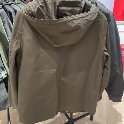B@r Spring And Autumn Hooded Single Jacket
