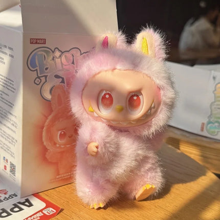 Bubble cloth vinyl blind box version 3.0 three-generation plush doll fashion tide play cute birthday gift pendant keychain.