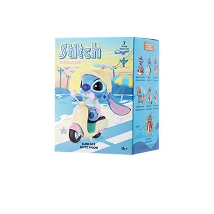 8cm Lilo Stitch Anime Figures Stitch Figure Trip Collection Blind Box Anime Surprise Box Mystery Stich Riding Doll Ornament G'I'