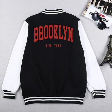 Brooklyn New York Printing Man Jackets Preppy Style Baseball Uniforms Casual S-5Xl Preppy Style Clothes & Accessories