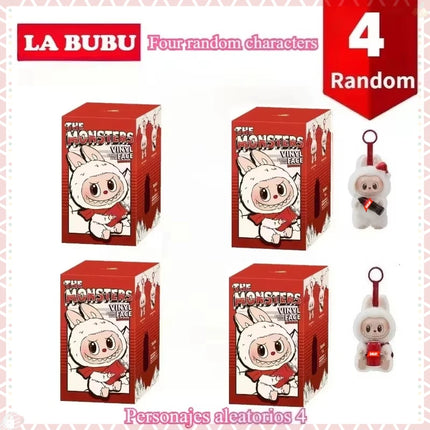 New Labubu Blind Box Have A Seat Series BIG INTO ENERGY Flocking Model Toy  Kawaii Monster 3rd Keychain  Decorations Gift