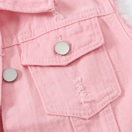 Denim Vest for Women Jacket Spring Streetwear Women Clothing Autumn Coats Fashion Clothes Casual Vintage Elegant Sleeveless