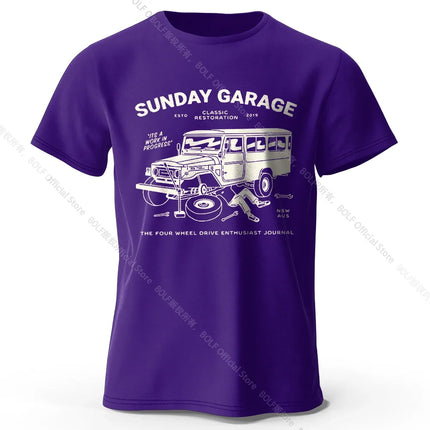 Retro Sketch Car T-Shirt 100% Premium Cotton Slim Fit Hand Drawn Classic Auto Tee for Men and Teens Motorhead Fashion
