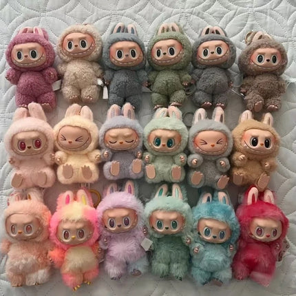 Kwaii Figure For Bubu V3 The Monster Blind Box Big Into Energey And Macaron Vinyl Face Base Serie Monster Keychain Surprise Gift