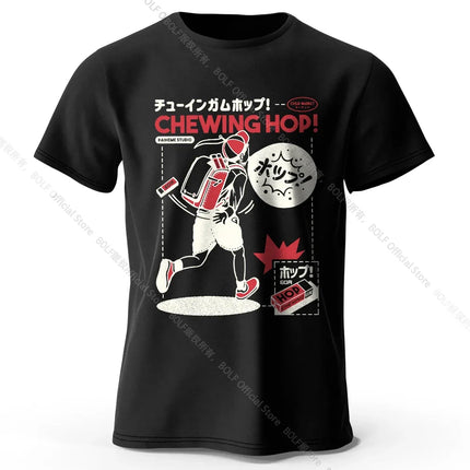 Japanese Snacks Hand-drawn Print T-shirt - Kawaii Food Illustration Design for Men Women Soft Cotton Top