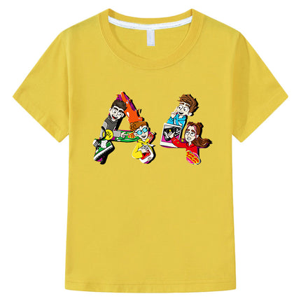 Футболка A4 TEAM Short Sleeve Children T Shirts Summer 100% Cotton Boy Girl vlad a4 Lamba Shirt Tops Casual y2k kids clothes