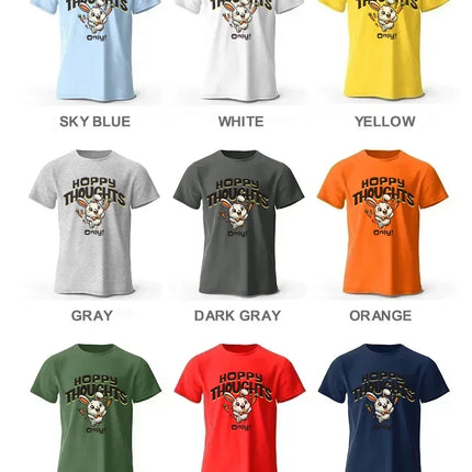 100% Cotton Kawaii Animal Graphic Tee - Delicate Hand-drawn Illustration with Breathable Fabric All Day Comfort