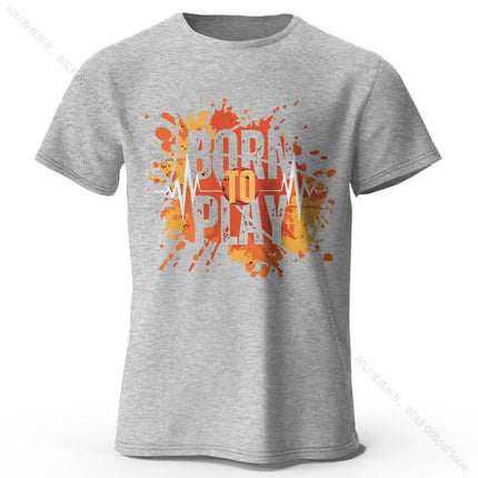 Bron To Play Men's Printed T-Shirt 100% Cotton Oversized Street Graphic Tees for Men Women Summer Tops