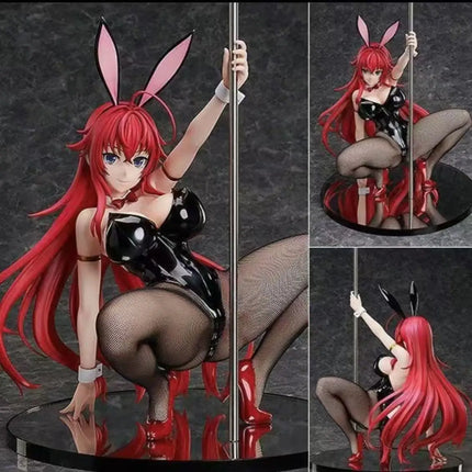B-style Bunny 1/4  Lias FREEing High School D×D HERO Rias Gremory Pole Anime PVC Action Figure Toy Game Collectible Model Doll