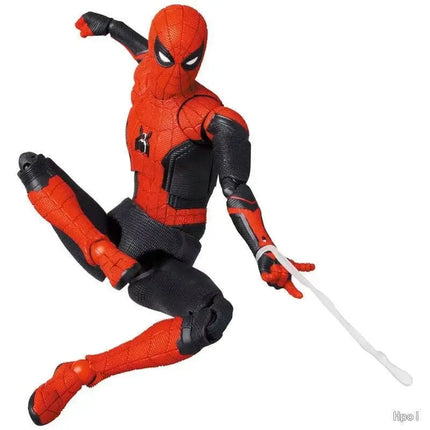 Mafex194 Spider Man Action Figure Toys Spiderman Homecoming Deluxe Edition Multi-Accessories Model Statue Doll Collectible Gift