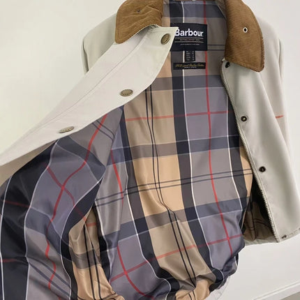 Japanese Version Of B@r Sofie Women's Wax-free Jacket Short Waterproof Trench Coat, Light And Breathable Jacket