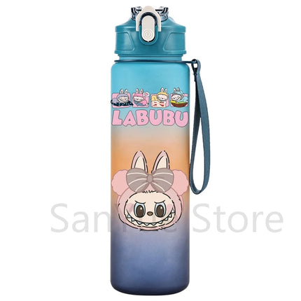 750Ml Cartoon Printed Water Bottle Teenger Student Drinking Portable Cartoon Large Capacity Outdoor Sport Water Cup Kid Gift