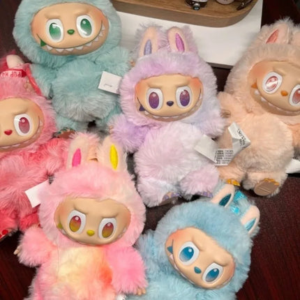 BANDAI/Labub# V3/ In stock Macaron 3rd Gen Vinyl Doll Keychain Pendant Collectible Toy Gift for Adults Kids High Energy Series