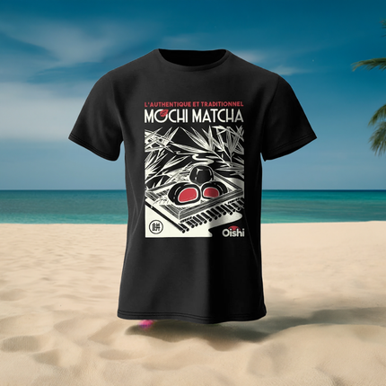 100% Cotton Artistic Japanese Street Food Print Tee - Vintage Hand-drawn Design Trendy Comfortable Casual Wear
