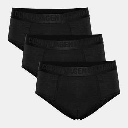 3 par bambus herretrusser i sort