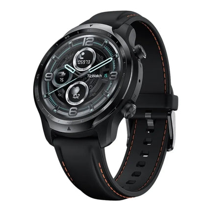 Mobvoi TicWatch Pro 3 - 47 mm - shade black - smart watch with band - silicone - display 1.4" - color/monochrome (double layer) - 8 GB - Wi-Fi, NFC, Bluetooth - 41.9 g