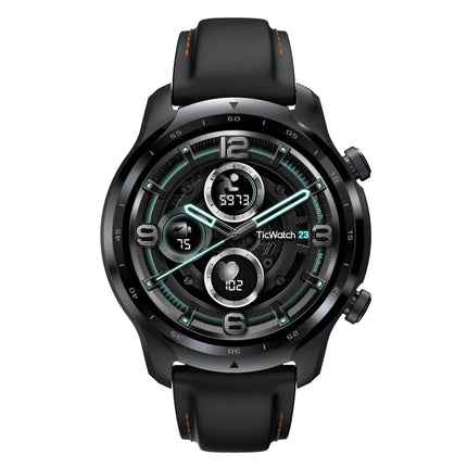 Mobvoi TicWatch Pro 3 - 47 mm - shade black - smart watch with band - silicone - display 1.4" - color/monochrome (double layer) - 8 GB - Wi-Fi, NFC, Bluetooth - 41.9 g