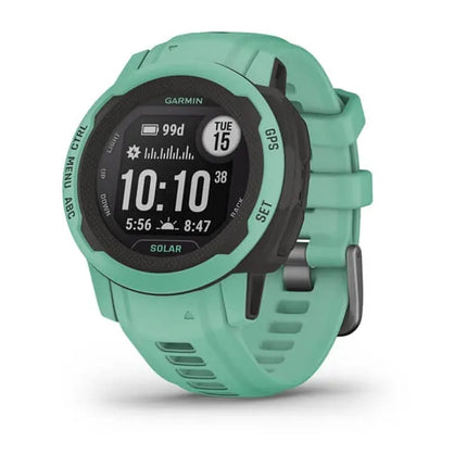 Garmin Instinct 2S Solar - 40 mm - neo-tropical - sports watch with band - silicone - wrist size: 112-180 mm - monochrome - 32 MB - Bluetooth, ANT+ - 43 g