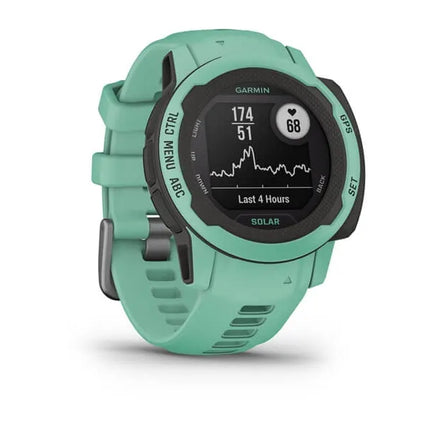 Garmin Instinct 2S Solar - 40 mm - neo-tropical - sports watch with band - silicone - wrist size: 112-180 mm - monochrome - 32 MB - Bluetooth, ANT+ - 43 g