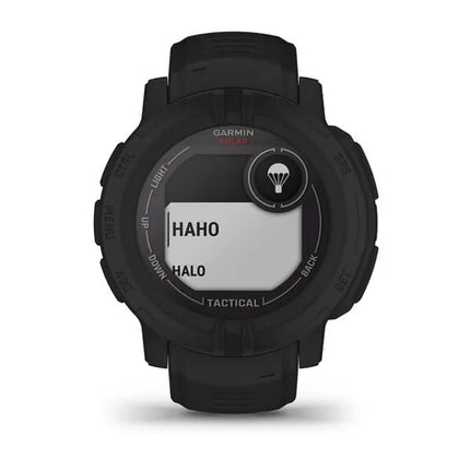 Garmin Instinct 2 Solar - Tactical Edition - 45 mm - black - sports watch with band - silicone - wrist size: 135-230 mm - monochrome - 32 MB - Bluetooth, ANT+ - 53 g