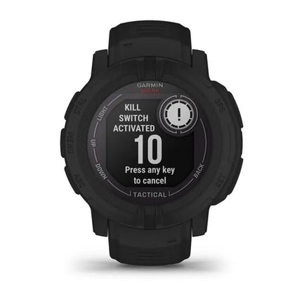 Garmin Instinct 2 Solar - Tactical Edition - 45 mm - black - sports watch with band - silicone - wrist size: 135-230 mm - monochrome - 32 MB - Bluetooth, ANT+ - 53 g