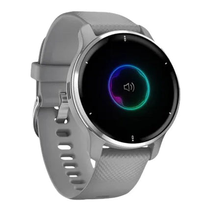 Garmin Venu 2 Plus - 43 mm - powder grey - sports watch with band - silicone - powder grey - wrist size: 125-190 mm - display 1.3" - Bluetooth, Wi-Fi, ANT+ - 51 g