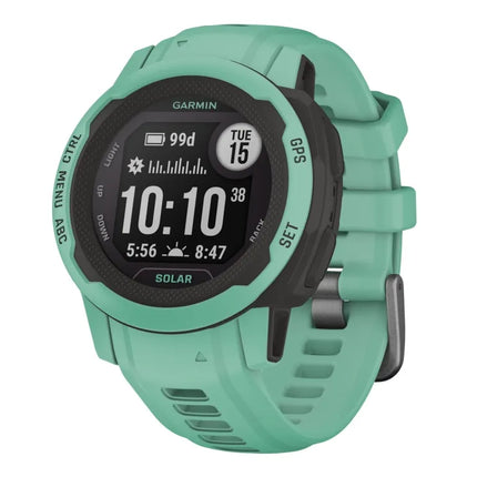 Garmin Instinct 2S Solar - 40 mm - neo-tropical - sports watch with band - silicone - wrist size: 112-180 mm - monochrome - 32 MB - Bluetooth, ANT+ - 43 g