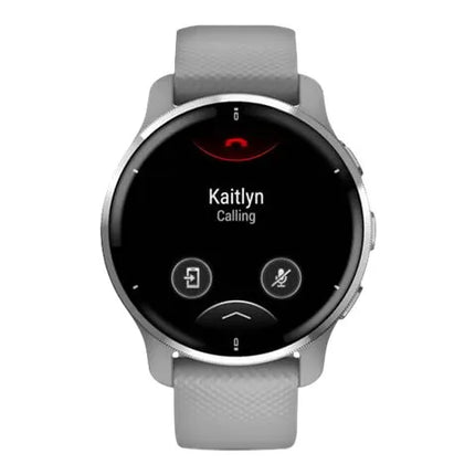 Garmin Venu 2 Plus - 43 mm - powder grey - sports watch with band - silicone - powder grey - wrist size: 125-190 mm - display 1.3" - Bluetooth, Wi-Fi, ANT+ - 51 g