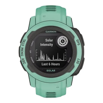 Garmin Instinct 2S Solar - 40 mm - neo-tropical - sports watch with band - silicone - wrist size: 112-180 mm - monochrome - 32 MB - Bluetooth, ANT+ - 43 g