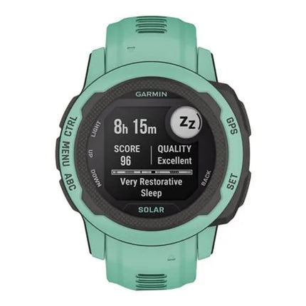 Garmin Instinct 2S Solar - 40 mm - neo-tropical - sports watch with band - silicone - wrist size: 112-180 mm - monochrome - 32 MB - Bluetooth, ANT+ - 43 g