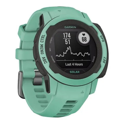 Garmin Instinct 2S Solar - 40 mm - neo-tropical - sports watch with band - silicone - wrist size: 112-180 mm - monochrome - 32 MB - Bluetooth, ANT+ - 43 g