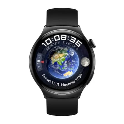Huawei Watch Ultimate - Smart watch with strap - Hydrogenated Nitrile Butadiene Rubber (HNBR) - wrist size: 140-210 mm - display 1.5" - NFC, Bluetooth - 76 g - expedition black