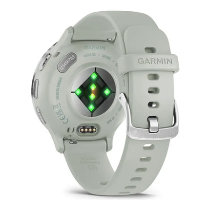 Garmin Venu 3S - 41 mm - sage grey - smart watch with band - silicone - wrist size: 110-175 mm - display 1.2" - 8 GB - Bluetooth, Wi-Fi, ANT+ - 40 g