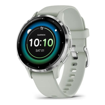 Garmin Venu 3S - 41 mm - sage grey - smart watch with band - silicone - wrist size: 110-175 mm - display 1.2" - 8 GB - Bluetooth, Wi-Fi, ANT+ - 40 g