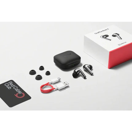 OnePlus Buds 3 - True Wireless Earbuds with Mic. - In-ear - Bluetooth - Active noise cancellation - Metal grey