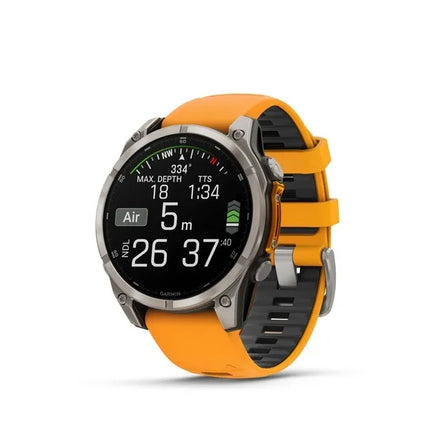 Garmin fenix 8, 3.56 cm (1.4"), AMOLED, Touchscreen, 32 GB, Wi-Fi, GPS (satellite)