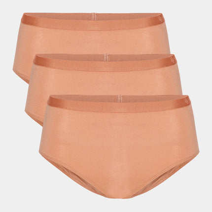 3 stk Tan bambus maxi trusser