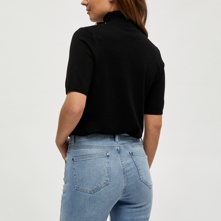 MSLima Roll Neck Knit - Sort