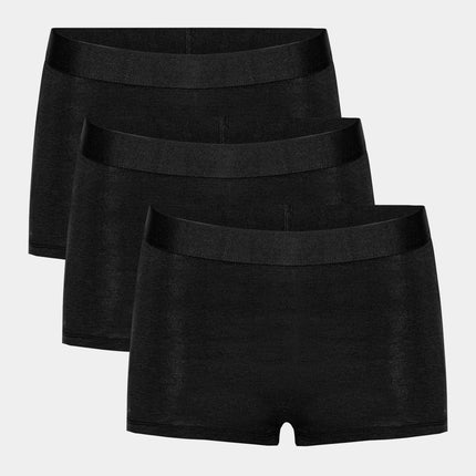 3 stk sorte bambus hotpants